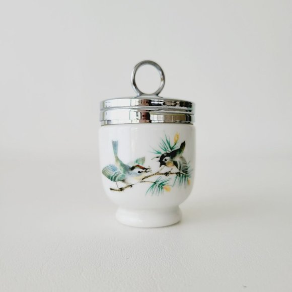 Vintage Royal Worcester Egg Coddler Bird Design on Porcelain Made in England - Picture 1 of 11